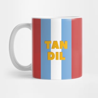 Tandil in Argentina Flag Colors Vertical Mug